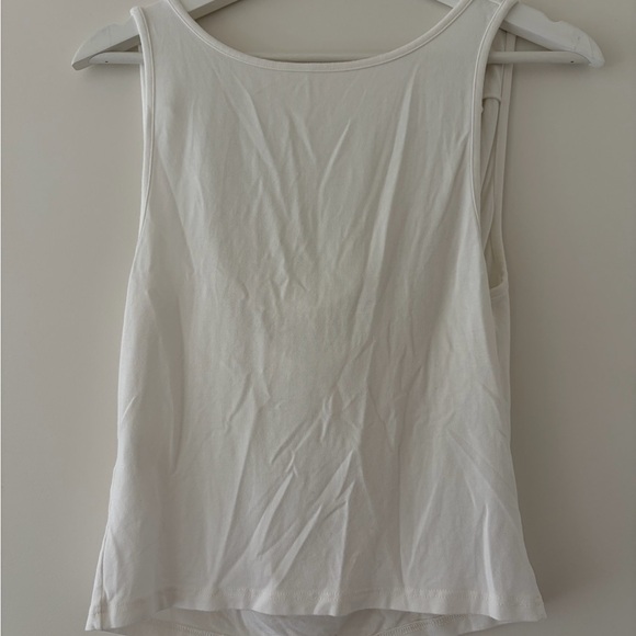 Brandy Melville White Drape Neck Top - Picture 2 of 2
